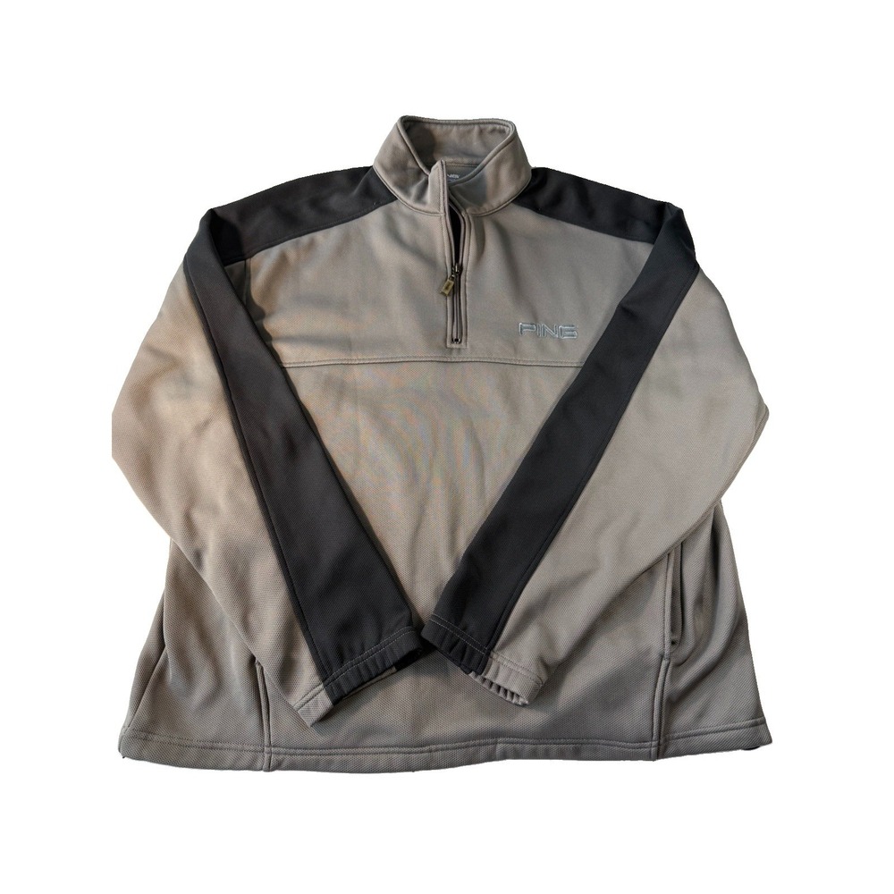 Ping Collection Performance Dynamics 1/4 Zip Pullover Golf Jacket Large Gray